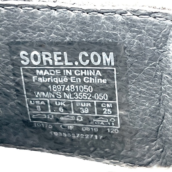 Sorel Joanie Il Lace Webbing Wedge Sandals Blue Nubuck Leather Size 8 New In Box - Picture 10 of 12